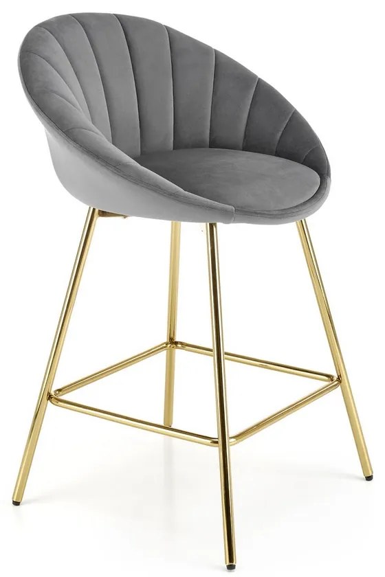 Scaun de bar Briggs, gri