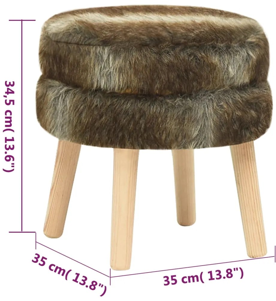 Taburet rotund, culoare mixta, plus 1, Culoare mixta, Plus