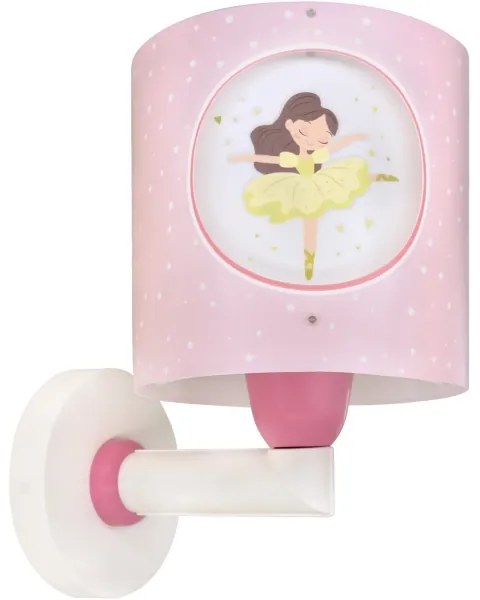 Dalber 60919 - Aplica de perete pentru copii PRINCESS DANCE 1xE27/15W/230V roz