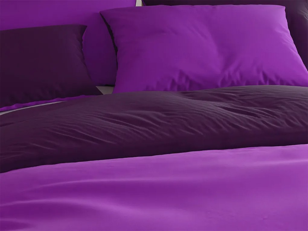 Lenjerie de pat din bumbac VIOLETTA mov Dimensiune lenjerie de pat: 70 x 90 cm | 140 x 200 cm