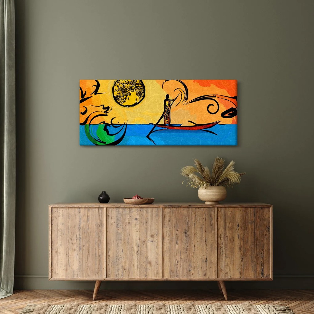 Tablou cu pictură străveche (120x50 cm)