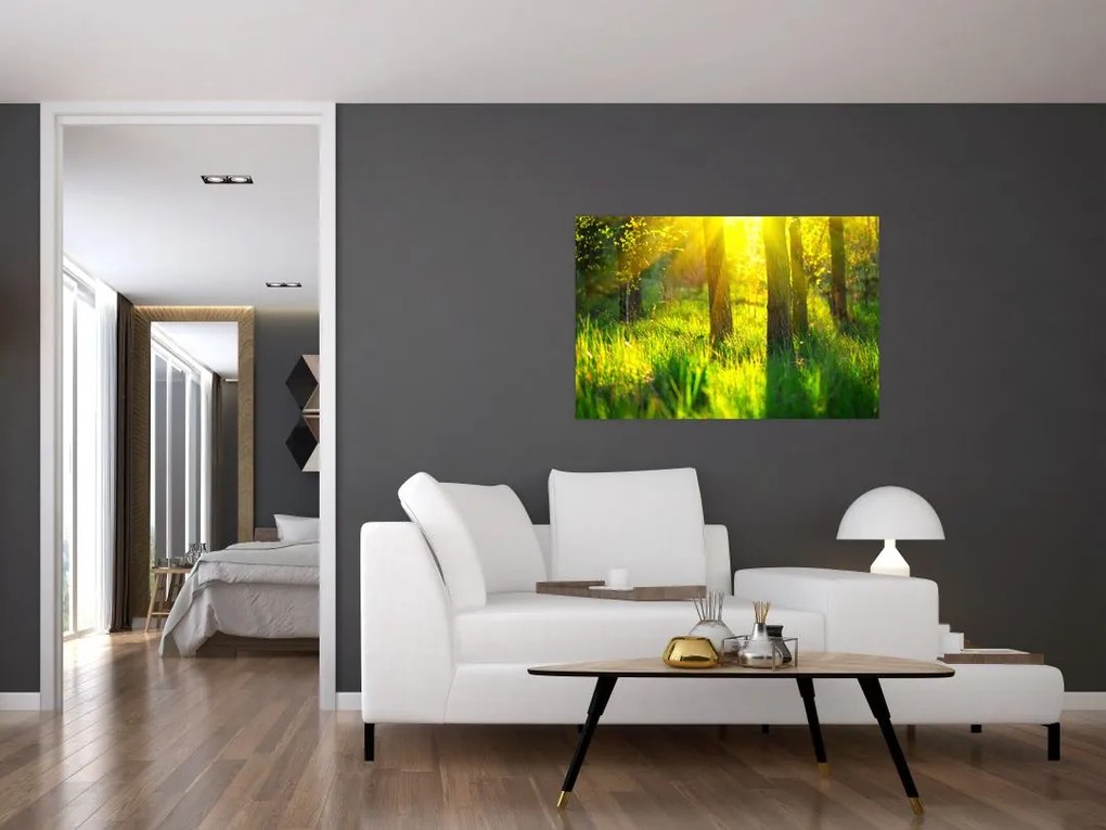 Tablou - Trezirea de primăvară a pădurii (90x60 cm)