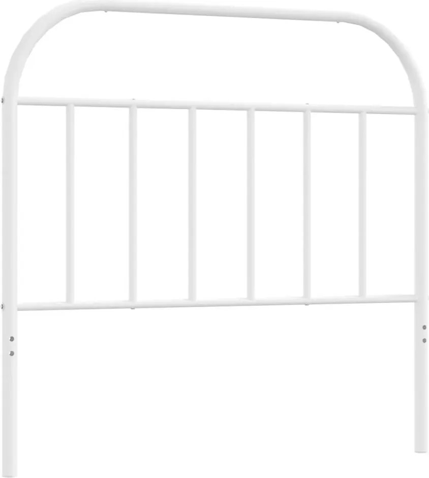 vidaXL Tăblie de pat de schimb metalică, alb, 100 cm