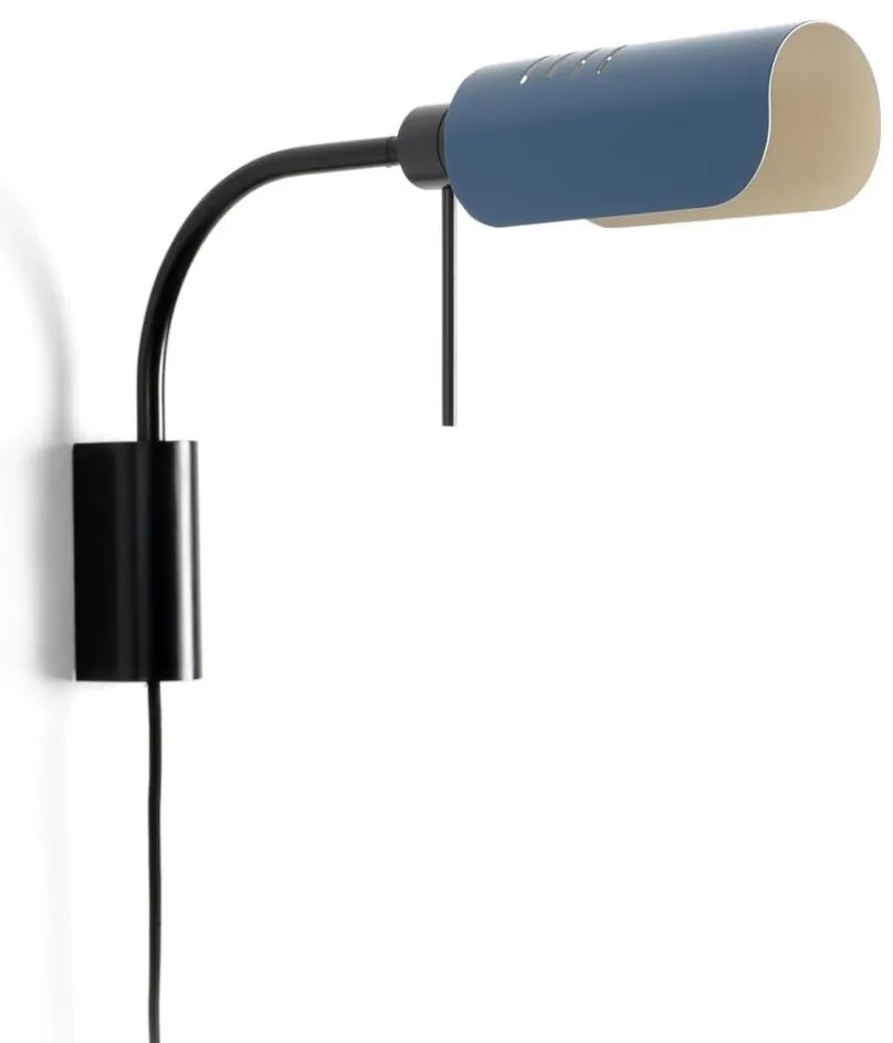 Aplica metal stil retro abajur ajustabil MARTINICA S negru, blue