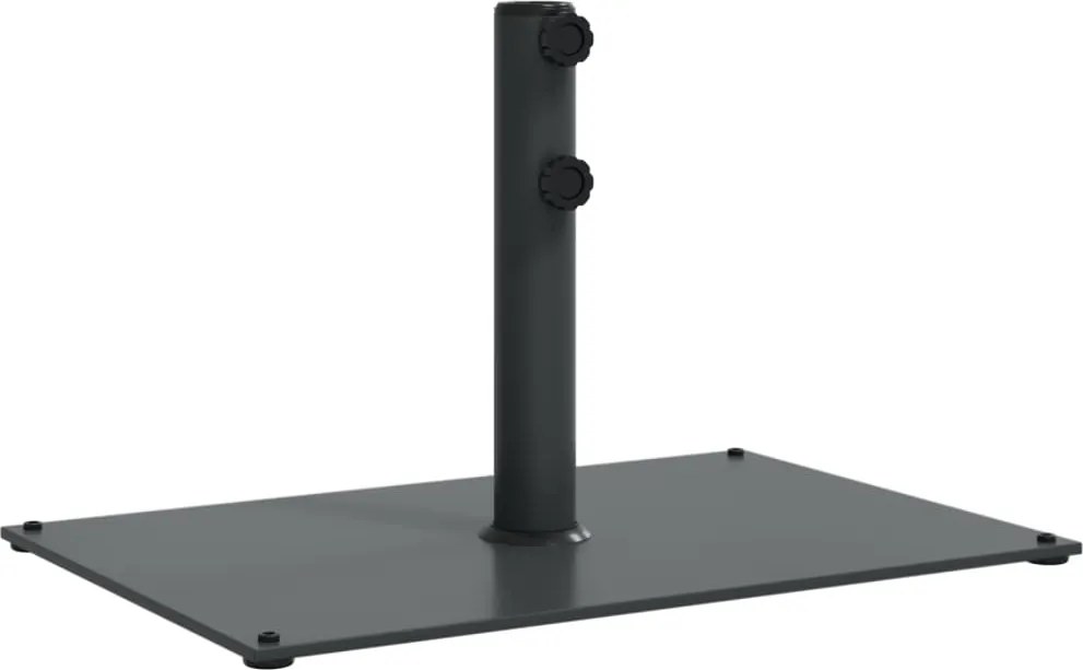 vidaXL Suport umbrelă pentru stâlpi Ø32/38/48 mm, 15 kg, dreptunghi