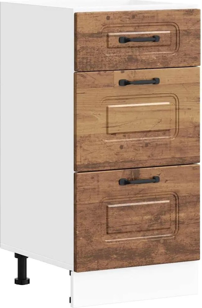 vidaXL Dulap de bază de bucătărie „Kalmar” Lemn vechi lemn prelucrat