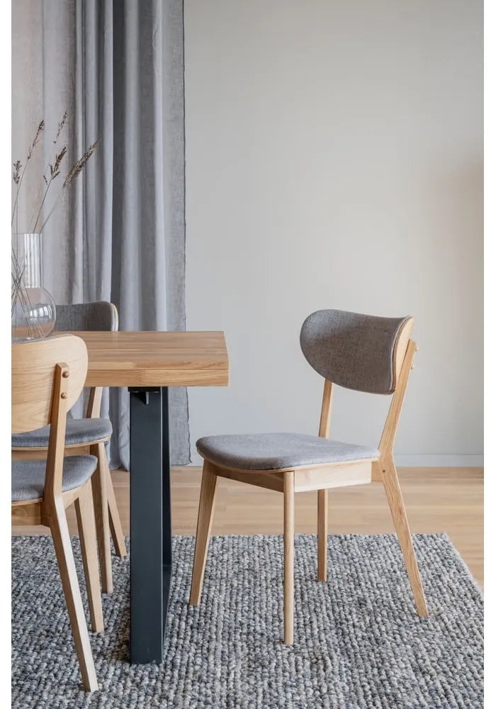 Scaune de dining gri 2 buc. Kato - Rowico