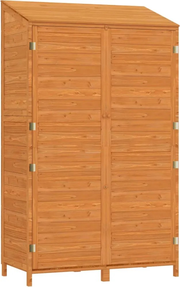 vidaXL Șopron de grădină, maro, 102x52x174,5 cm, lemn masiv de brad