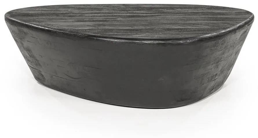 Masuta de cafea din lemn de mango Mila 107x78x30 cm neagra