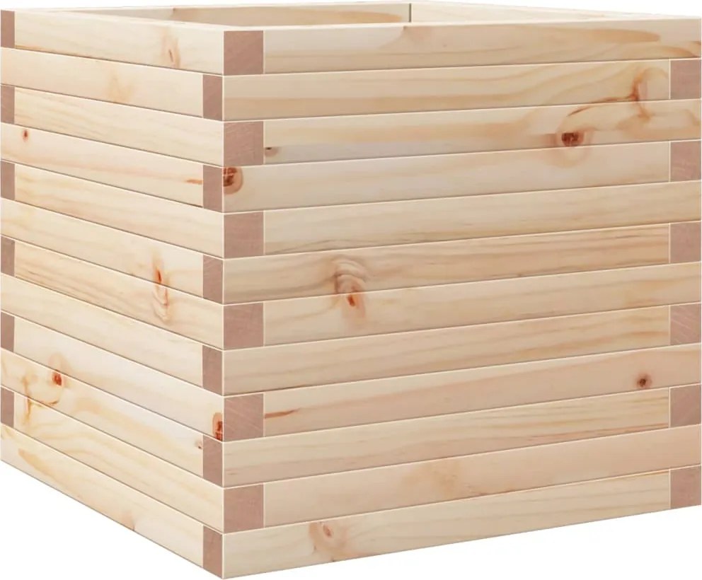 vidaXL Jardinieră de grădină, 50x50x46 cm, lemn masiv de pin