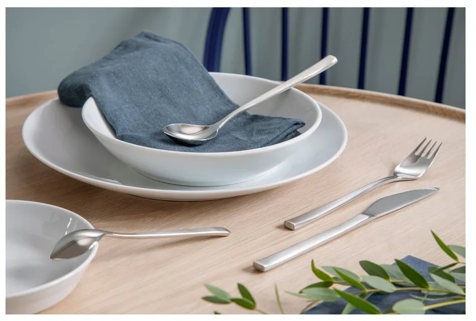 Tacâmuri argintii din oțel inoxidabil 16 buc. Fuga – Gense