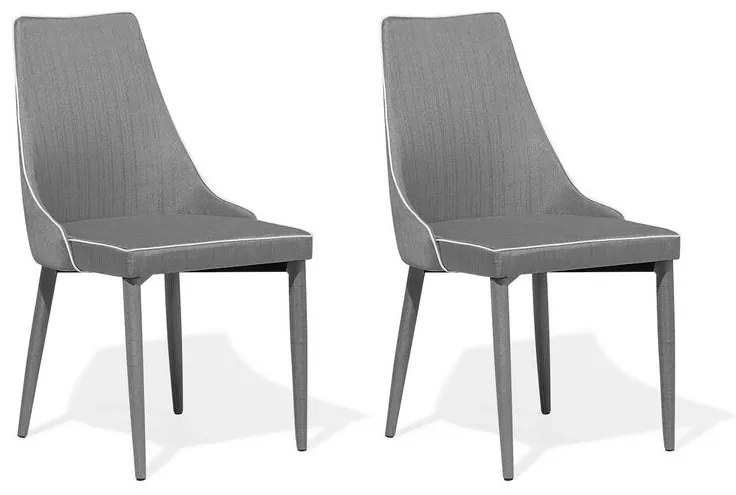 Zondo Set 2 buc. scaune pentru sufragerie Camarilo (gri). Promo -21%. 1009928
