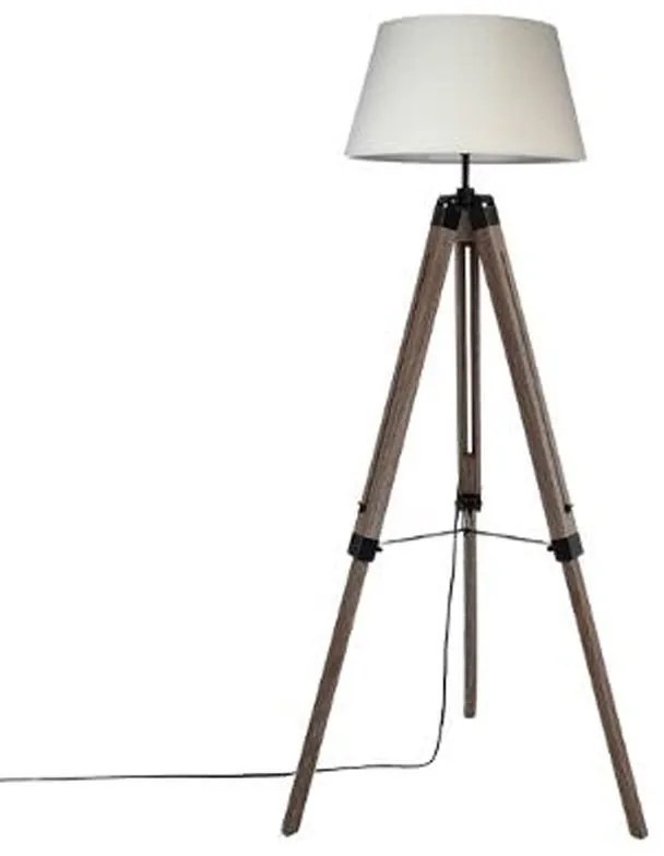 Lampă de podea reglabilă Runo Atmosphera E27, bej-maro, D46x145 cm