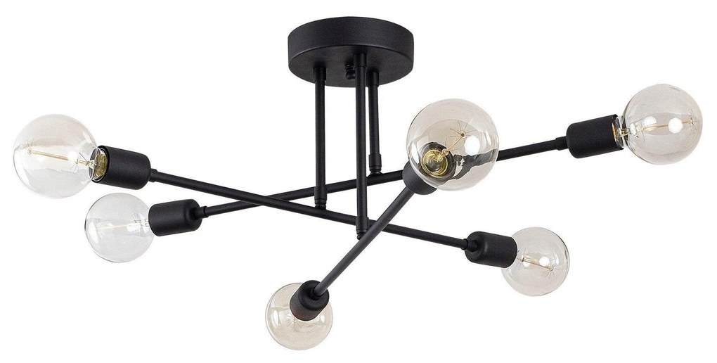 Lustra Luminar, Neagra, 64 x 64 cm