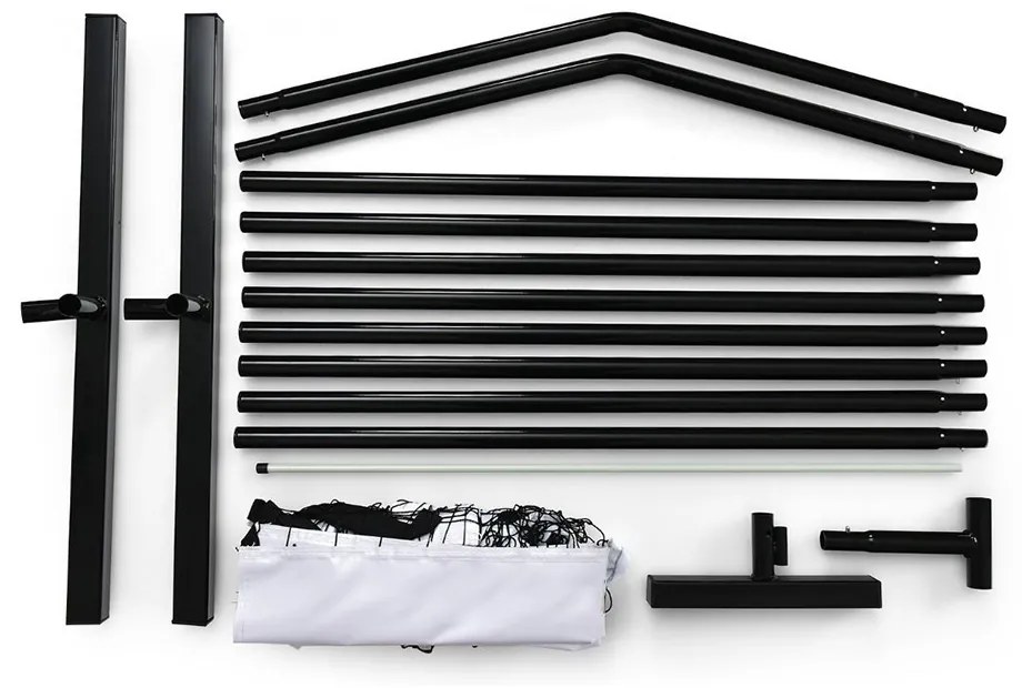 Plasă de pickleball portabilă cu husă de transport