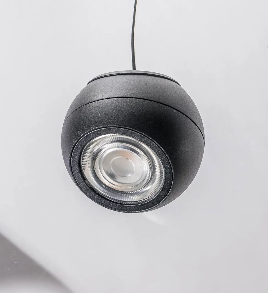 Pendul modern minimalist cu Spot LED directionabil SKYE negru