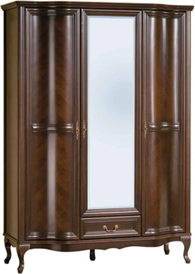 Dulap lemn masiv Weston 3 usi, 147 × 63 × 206 cm