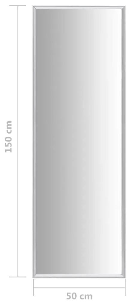 Oglinda, argintiu, 150x50 cm 1, Argintiu, 150 x 50 cm