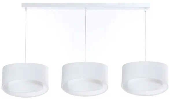 Lustră pe cablu GALAXY 3xE27/60W/230V albă