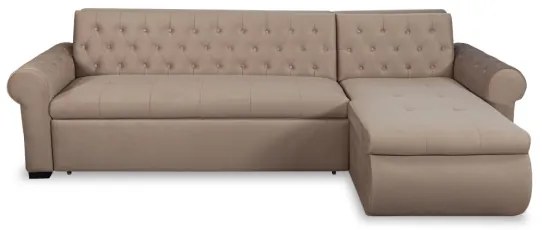 Coltar Extensibil Dreapta Andreas, 5 Locuri, Crem, 299 Cm