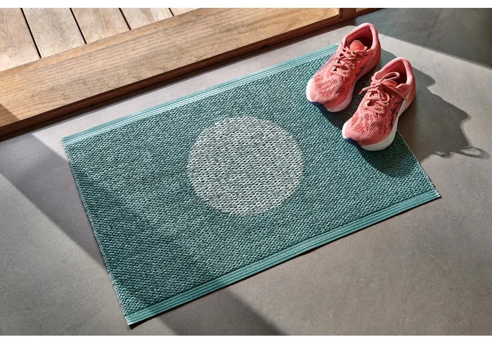 Covor tip traversă pentru interior și exterior turcoaz 70x200 cm Vera Pop Jade – Pappelina