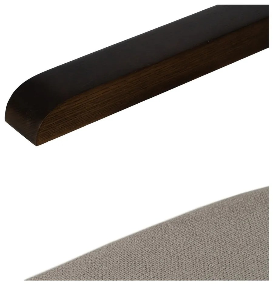 Fotoliu taupe cu tapițerie din chenille Industra – Ixia