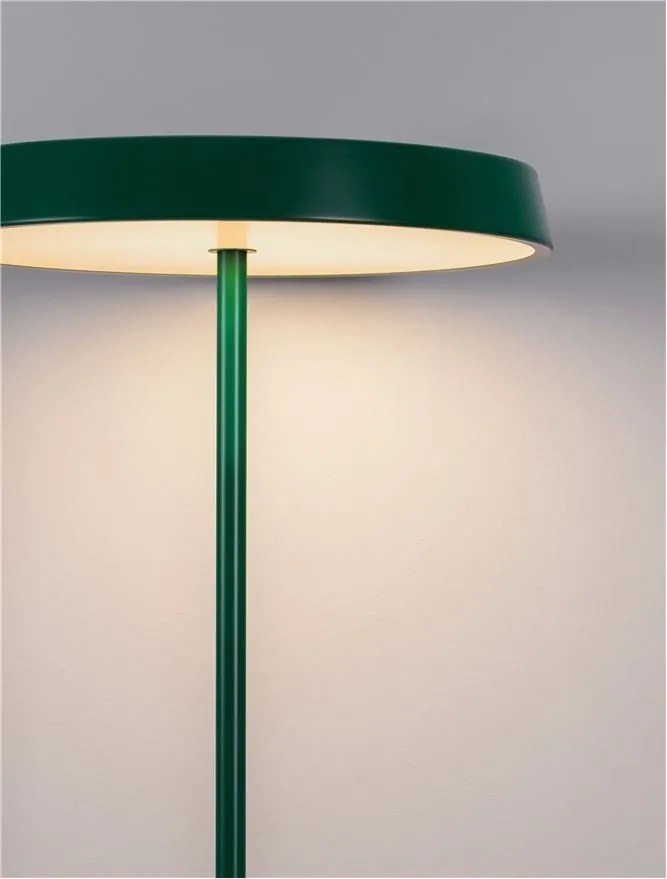 Lampa de podea LED design modern VETRO verde, D-40cm