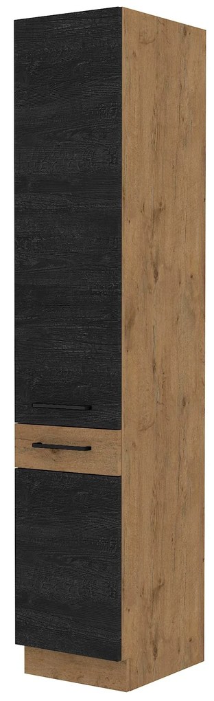 Dulap de bucătărie pentru alimente Virion 40 DK 210 2F (Stejar lancelot + lemn închis). 1046324