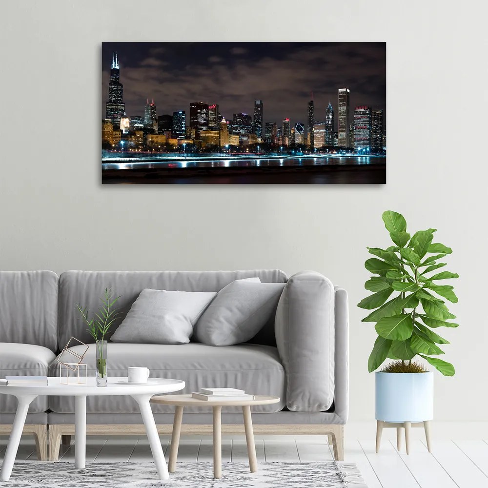 Print pe canvas Chicago noaptea