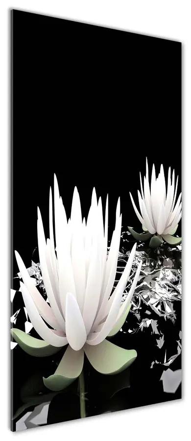 Tablou sticlă acrilică Floare de lotus