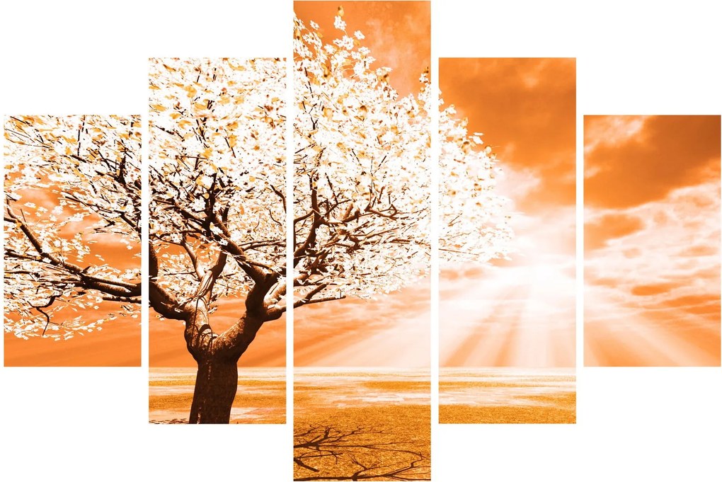Tabloul cu pomul portocaliu (150x105 cm)