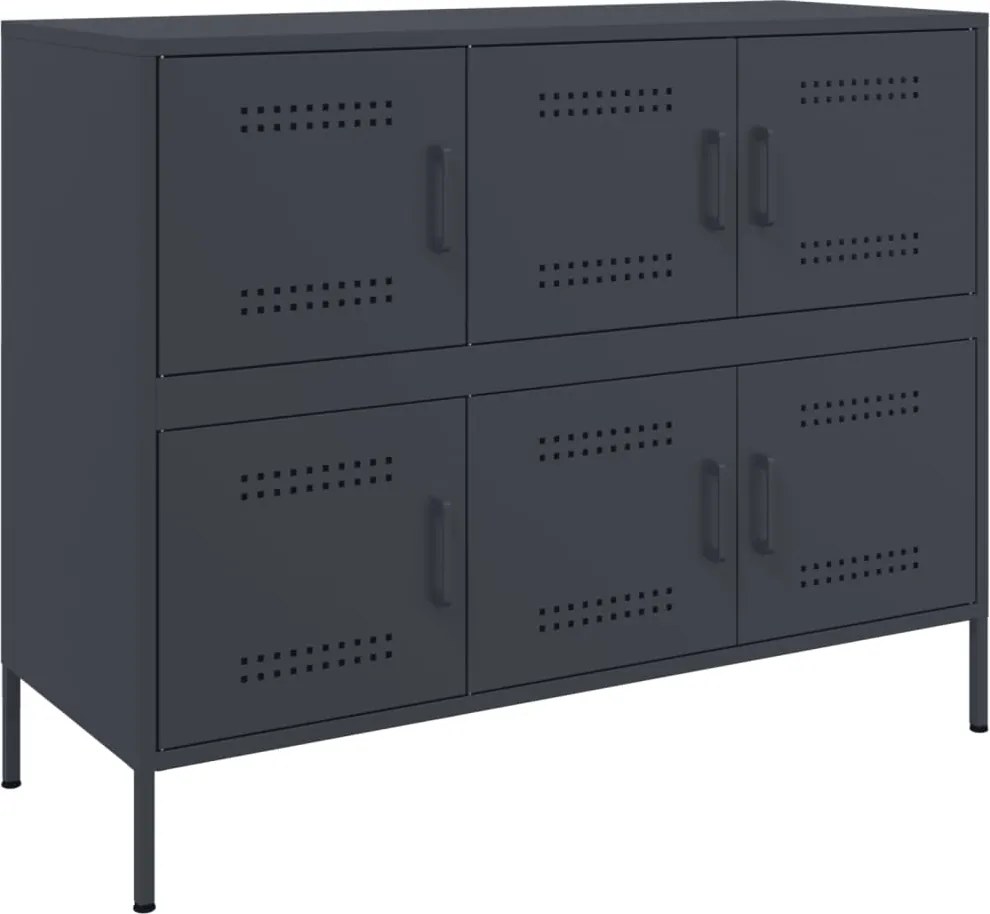 vidaXL Dulap, antracit, 100,5x39x79 cm, oțel