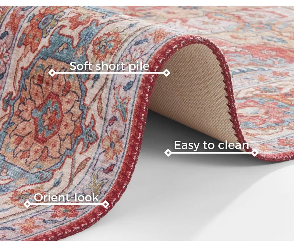 Covor Nouristan Sylla, 80 x 150 cm, roșu portocaliu