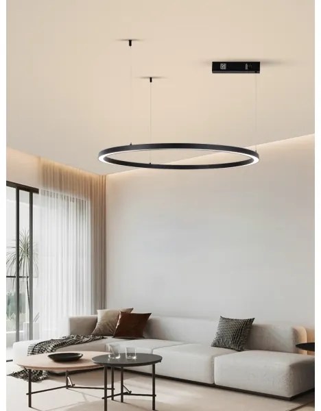 Immax NEO 07215L-LED Lustr FINO 60W/230V 80cm negru, dimabil, Tuya+DO