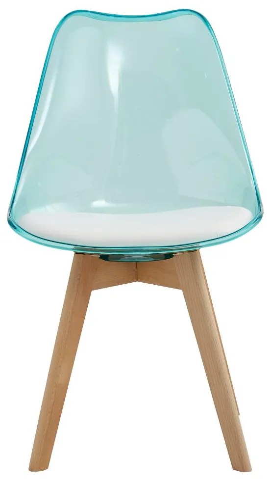 Scaun sufragerie Bralla 2 (transparent + verde + fag + alb) . 1116243