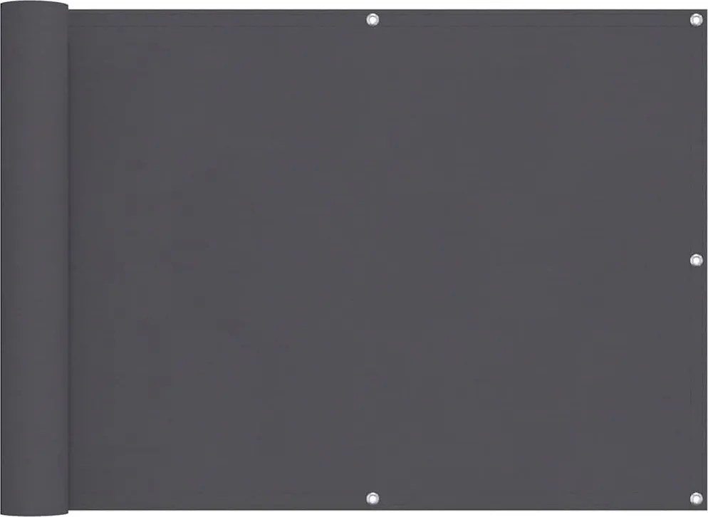 vidaXL Prelată balcon, material textil oxford, 90 x 400 cm, antracit