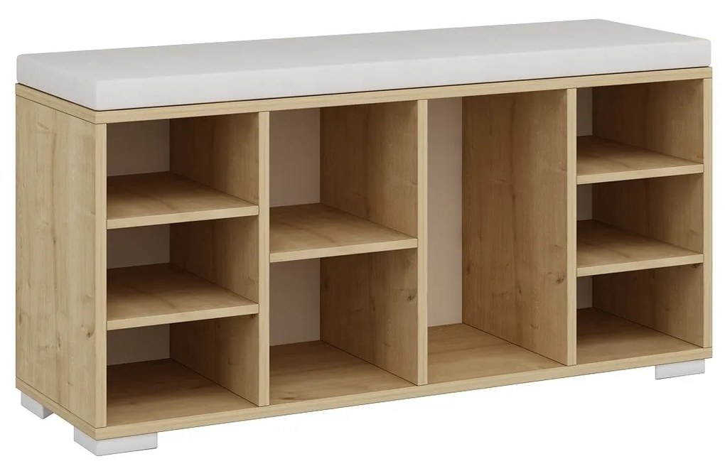 Comodă pentru pantofi Babil - Sapphire Oak, White