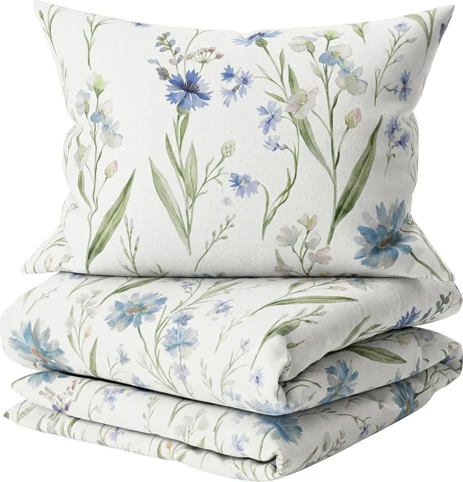 Lenjerie de pat din bumbac Renforce BLUVERIS alb Dimensiune lenjerie de pat: 2 buc 70 x 90 cm | 200 x 220 cm