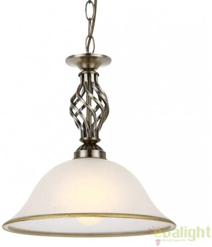 Lustra, Pendul clasic diam.30cm, finisaj brass antique, Odin 60208H GL