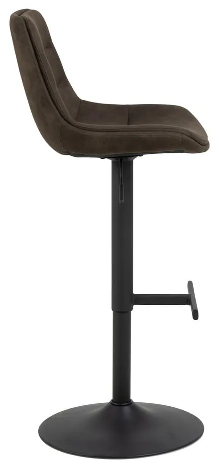 Scaun de bar verde închis cu înălțime ajustabilă (înălțime șezut 86 cm) Adisa – Actona