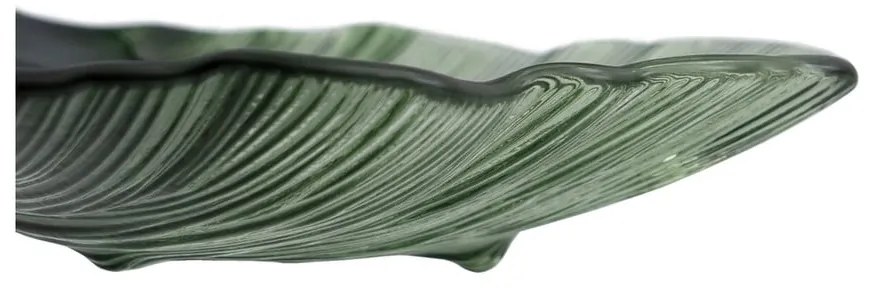 Tavă decorativă din sticlă 16x17 cm Gingko – Ixia