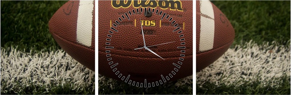 Tablou - Fotbal (cu ceas) (90x30 cm)