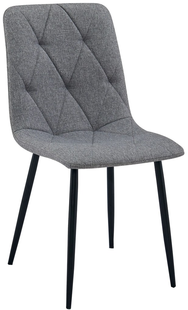 Scaun Bucatarie/Dining Fido Material Textil Gri Inchis