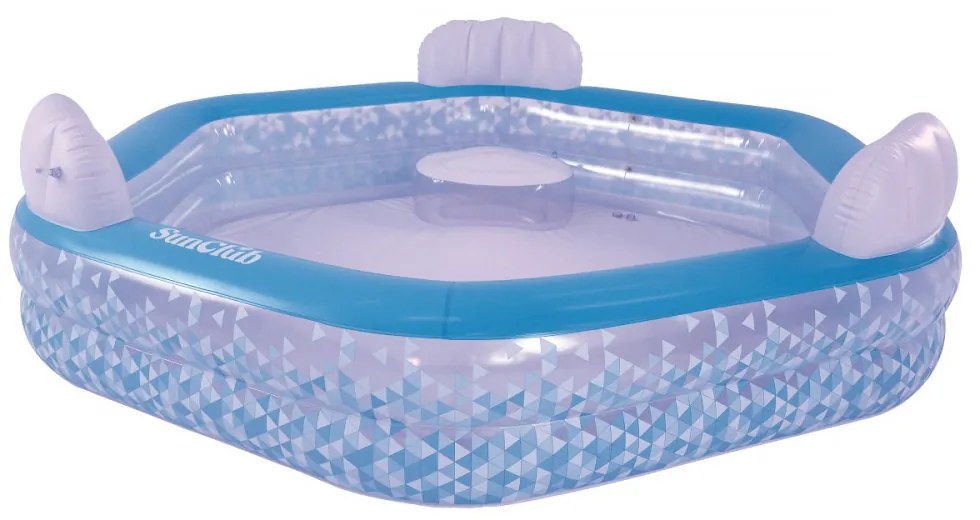 Piscină gonflabilă hexagonală pentru copii 223 x 211 x 58 cm