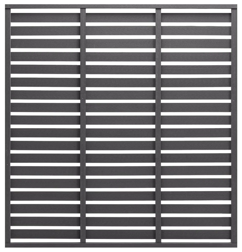 vidaXL Panou de gard, gri, 180x180 cm, WPC