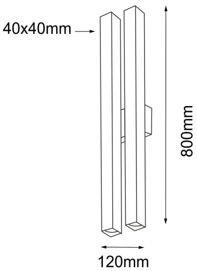 Aplică DOHA 4xGU10/15W/230V neagră Shilo 4706