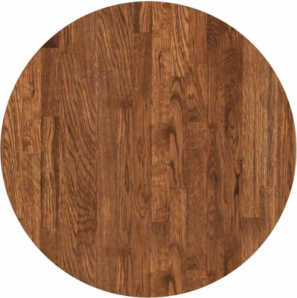 vidaXL Placă de masă Maro deschis Ø 50 x 2,5 cm Lemn de stejar masiv
