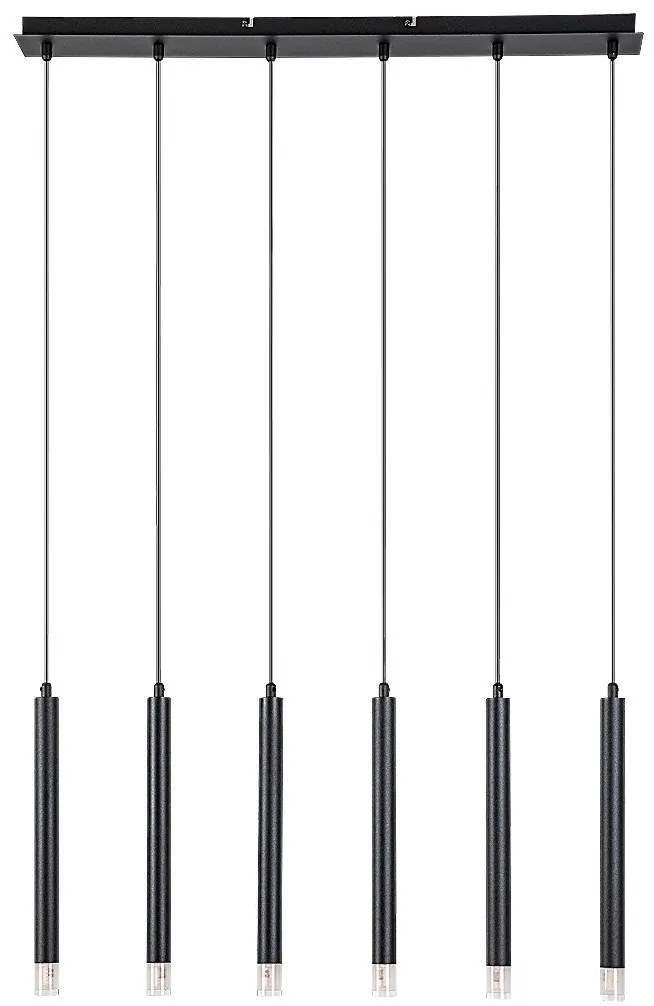 Lustra suspendata stil minimalist Ramira 6L negru