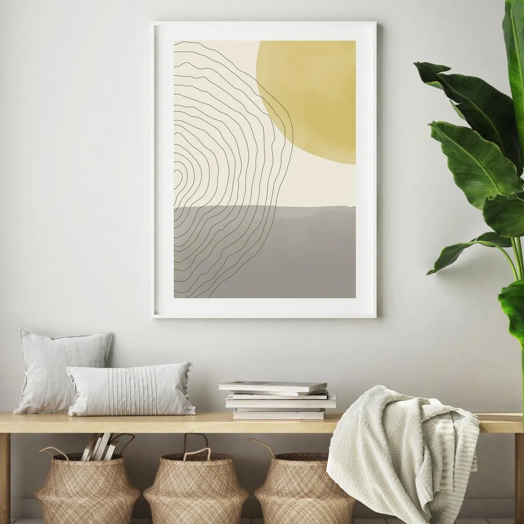 Poster - Abstracție pictată (A4)