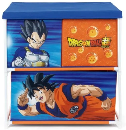 Dragon Ball raft de depozitare pentru jucării cu 3 compartimente 53x30x60 cm